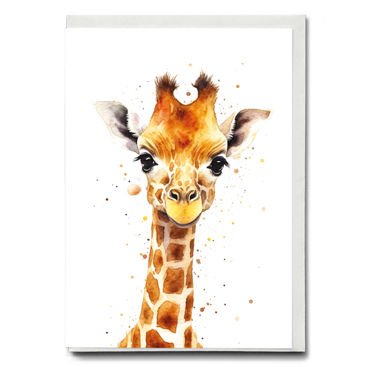 Giraffe - Greeting Card