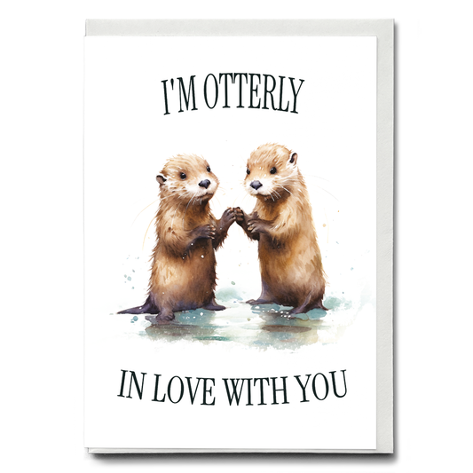 Otterly in love - Greeting Card