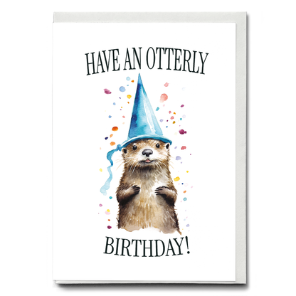 Otterly Birthday - Greeting Card