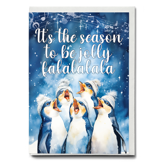 Falala, Penguins  - Greeting Card