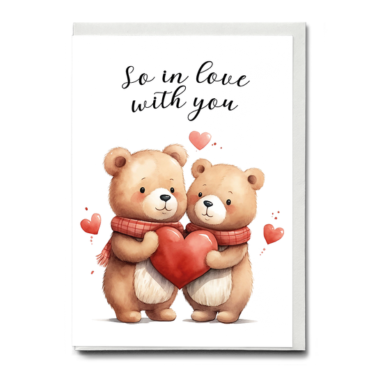 So in love with you teddy bears - Greeting Card