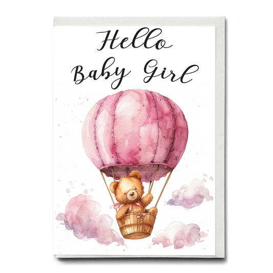 Hello Baby Girl - Greeting Card