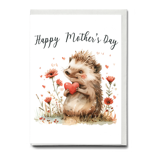 happy mother's day (hedgehog) - Greeting Card