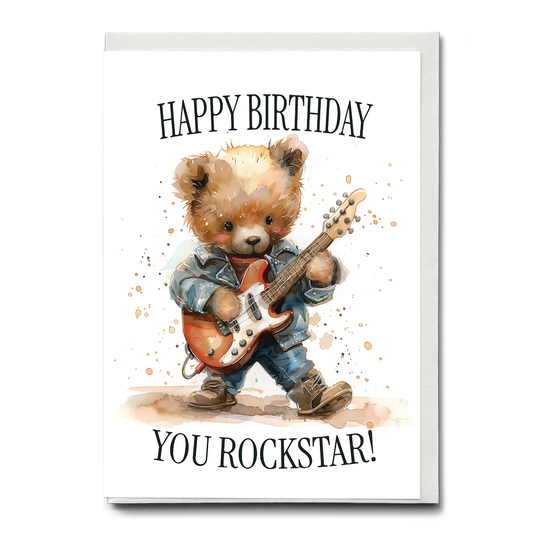 Happy birthday you rockstar - Greeting Card