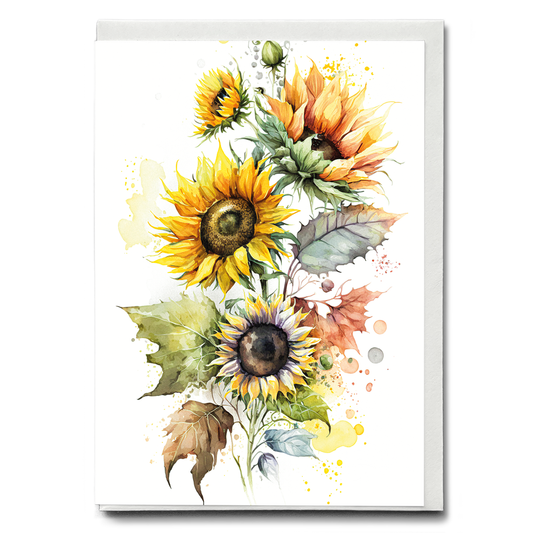 Sunflowers II - Wenskaart