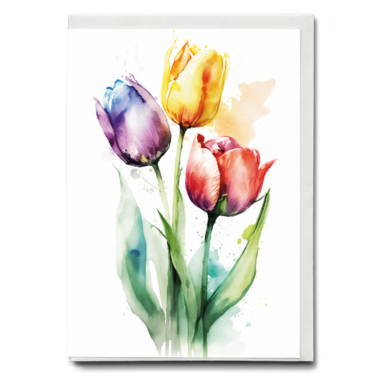 Tulips IV - Wenskaart