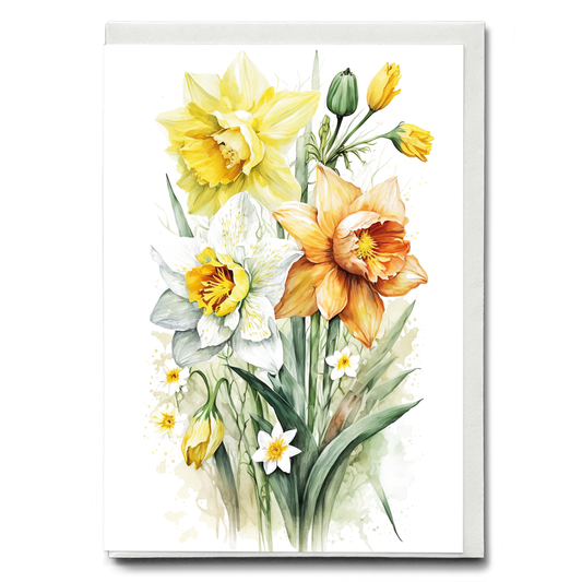 Daffodils II - Wenskaart