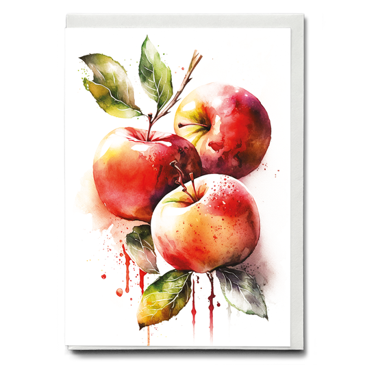 Red Apples 1 - Wenskaart