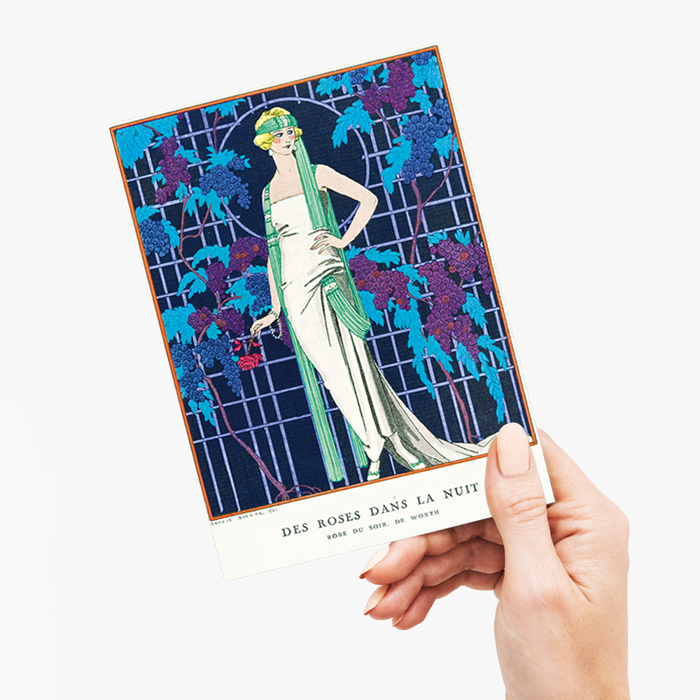 Des robes dans la nuit by George Barbier - Greeting Card