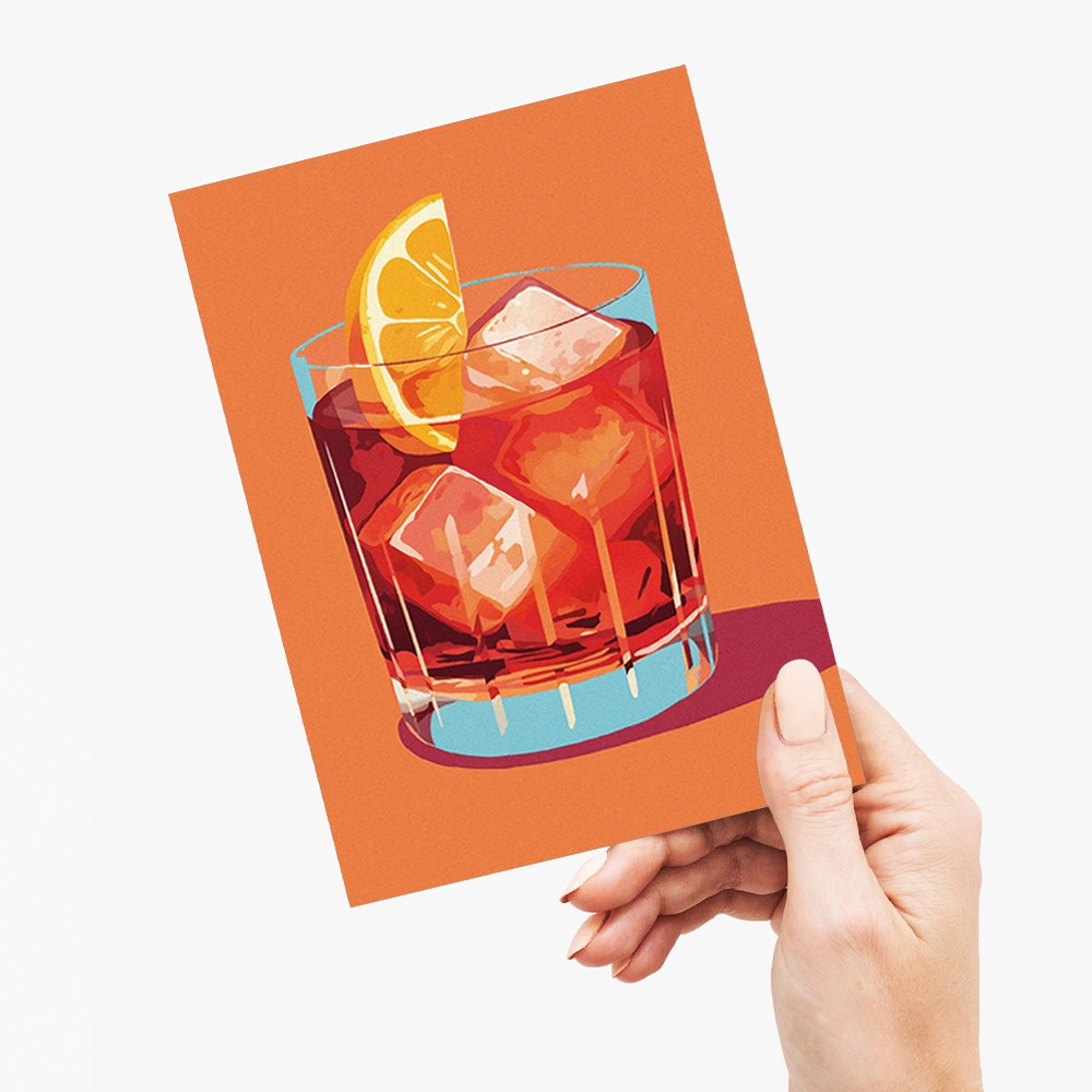 Negroni (Orange)  - Greeting Card