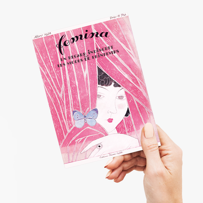 The Fashion Magazine as Temptress, Femina - Greeting Card