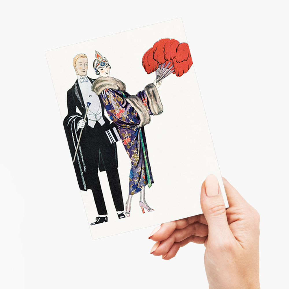 Classy couple (Cutout) - Greeting Card