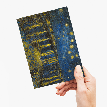 Starry Night on the Rhone By Vincent van Gogh - Greeting Card