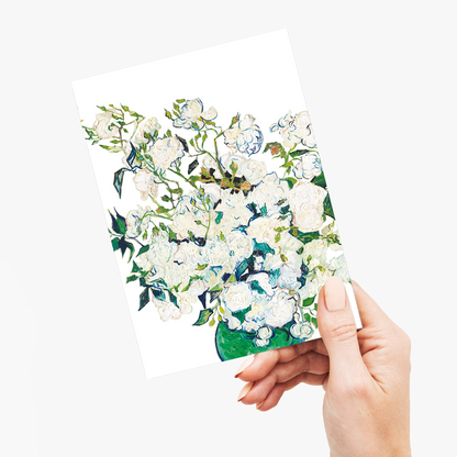 Roses Cutout By Van Gogh - Greeting Card