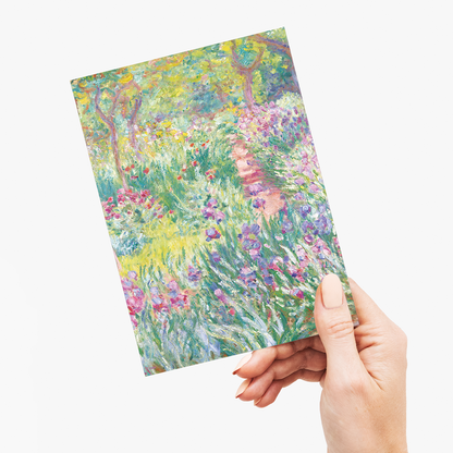 The Artist’s Garden in Giverny By Claude Monet - Greeting Card