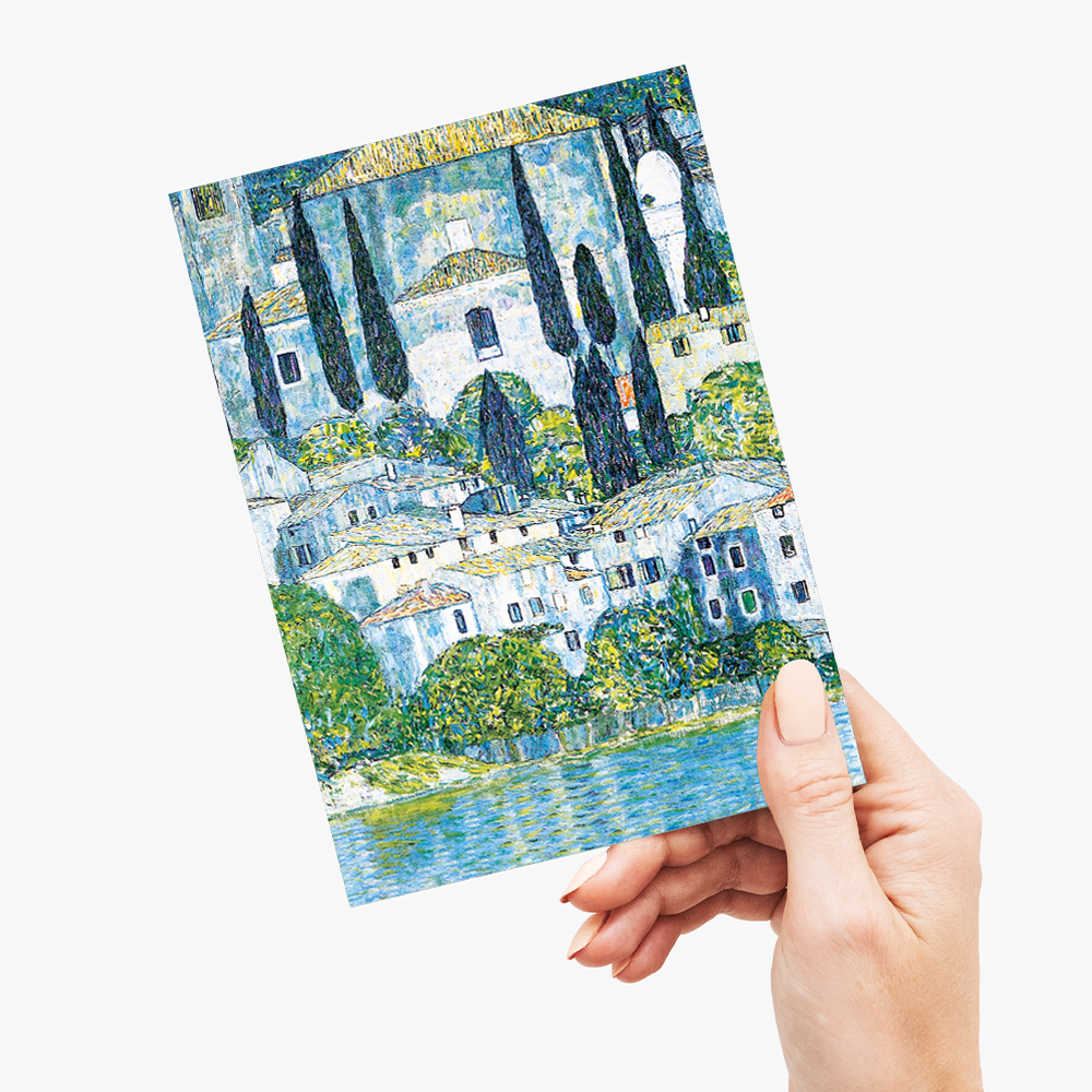 Kirche in Cassone By Gustav Klimt - Greeting Card