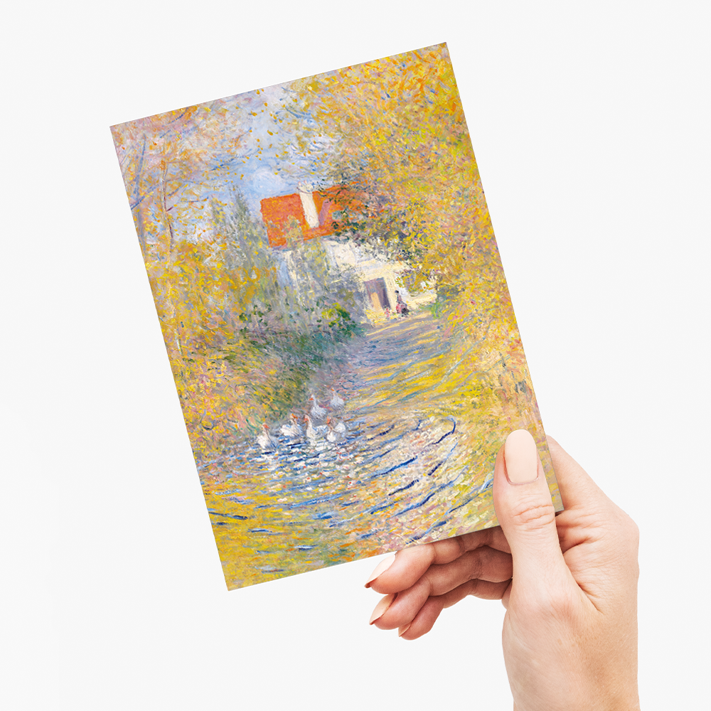 The Geese by Claude Monet - Greeting Card