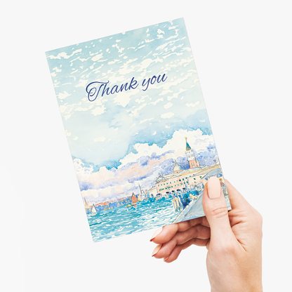Venice (Thank You) by Henri-Edmond Cross - Greeting Card