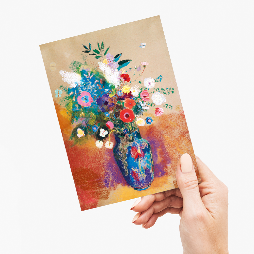 Bouquet of Flowers by Odilon Redon - Greeting Card