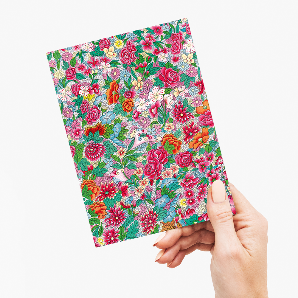 Colorful flower pattern - Greeting Card