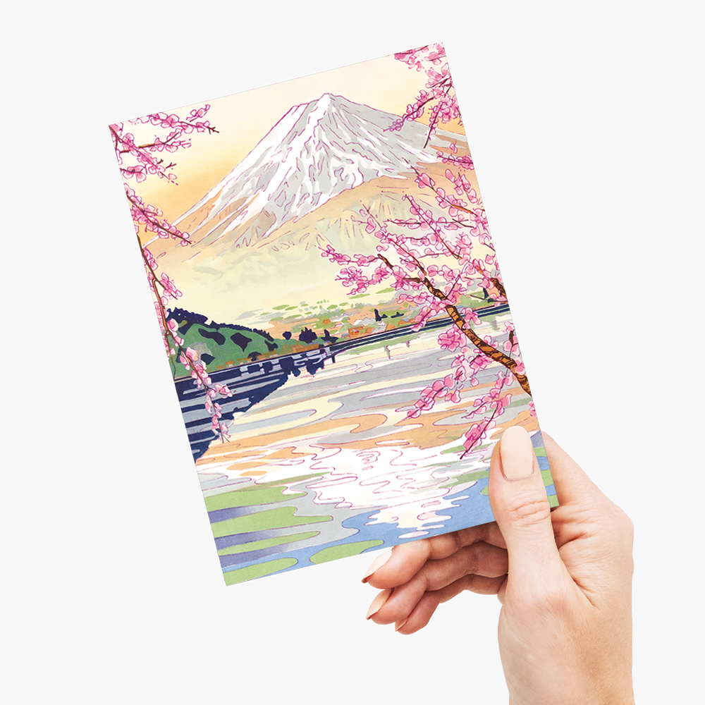 Mount fuji springtime - Greeting Card