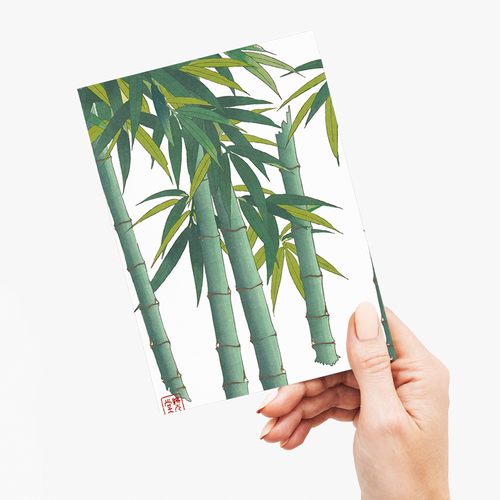 Bamboo I By Shodo Kawarazaki - Greeting Card