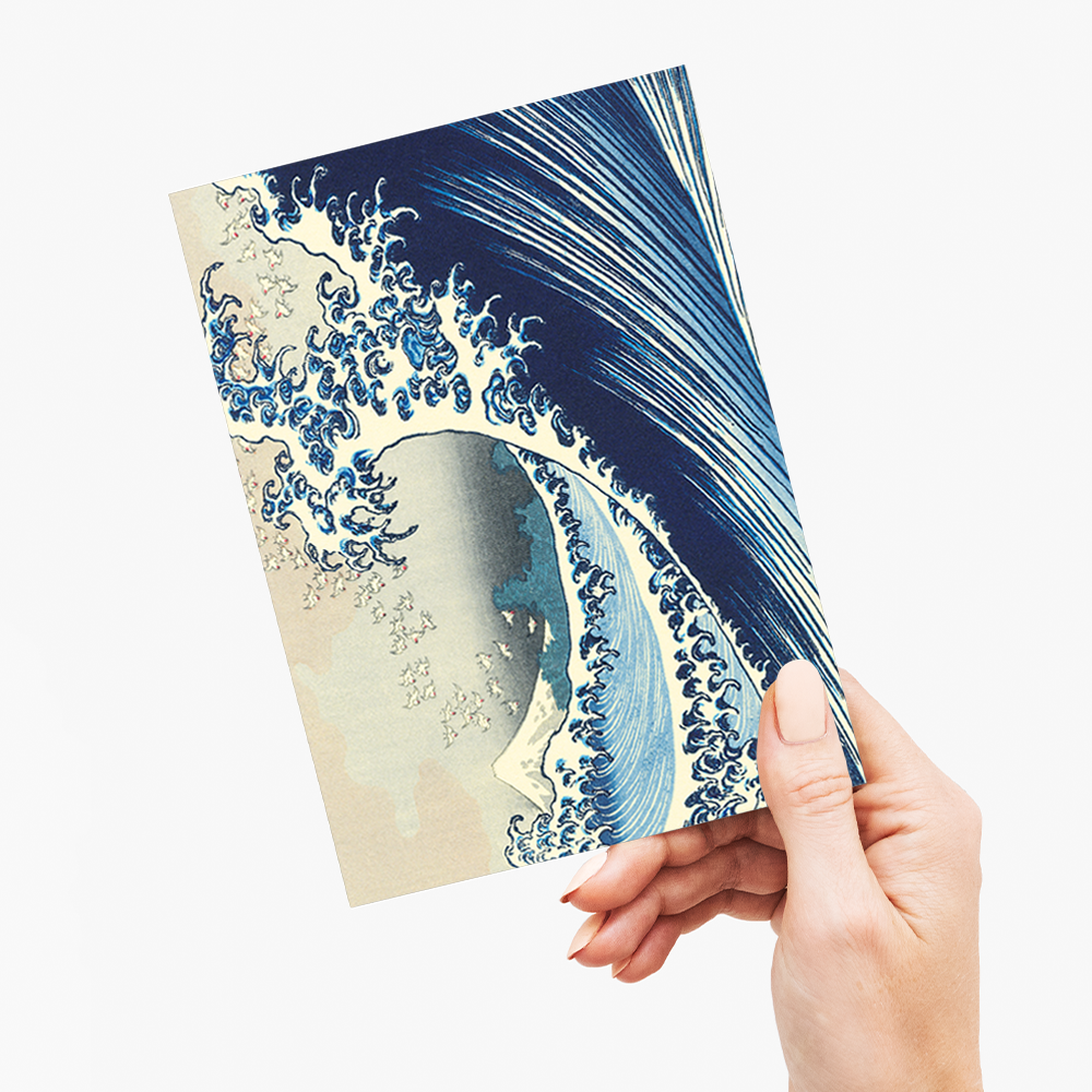 Fuji at Sea by Hokusai - Greeting Card