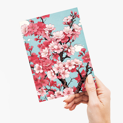 Pink blossoms  - Greeting Card
