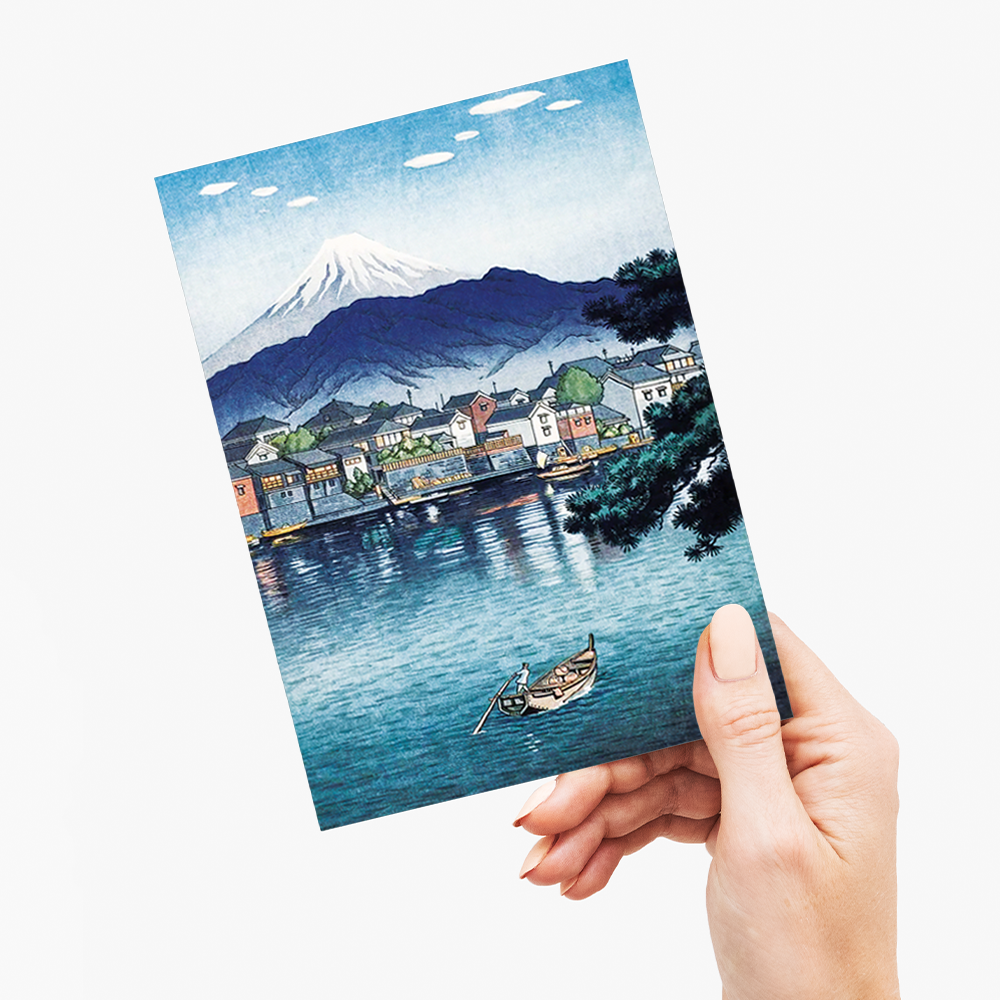Tokaido Numazu Harbour - Greeting Card