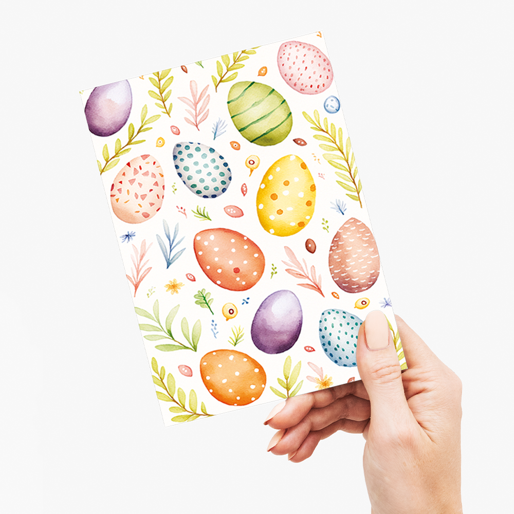Easter egg pattern - Greeting Card