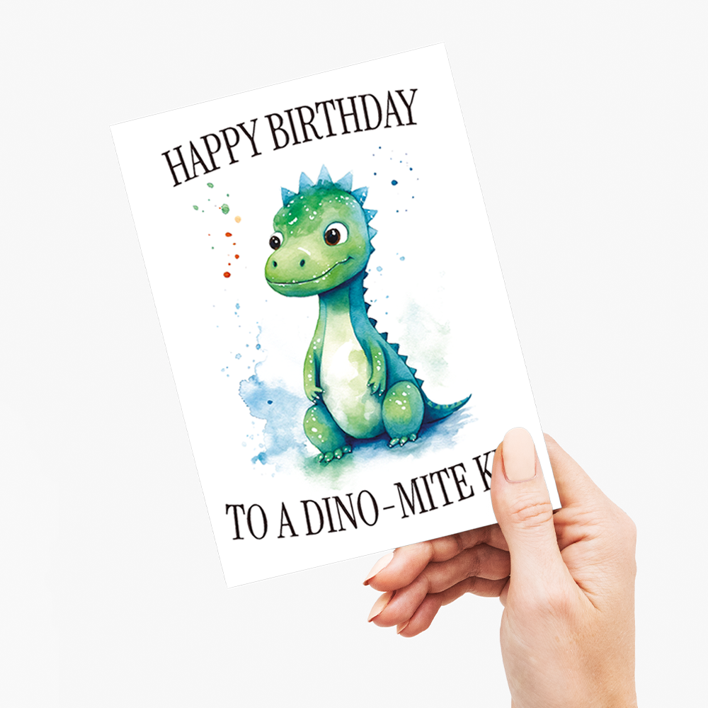 Dino-mite boy! - Greeting Card