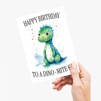 Dino-mite boy! - Greeting Card