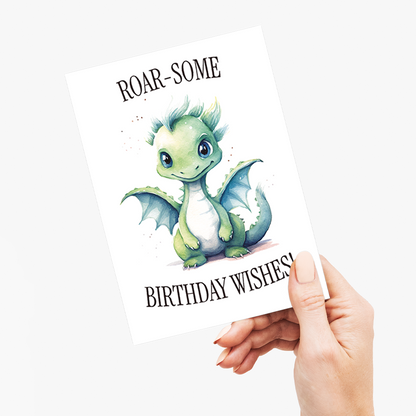 Roar-some birthday wishes! - Greeting Card