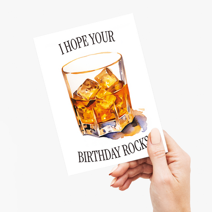 I hope your birthday rocks - Greeting Card