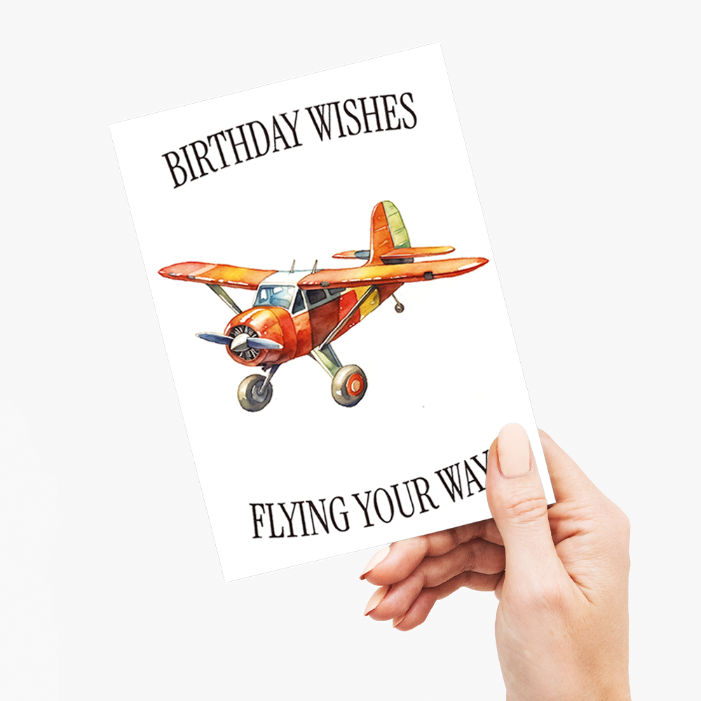 Birthday wishes flying your way! - Greeting Card