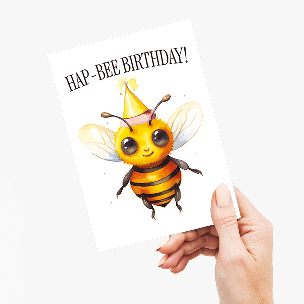 Hap-bee birthday - Greeting Card