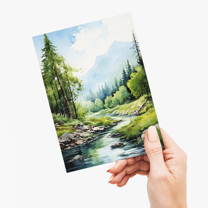 Summer landscape scene - Greeting Card