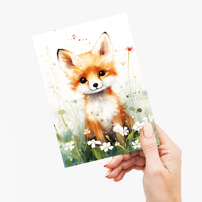 Cute little fox - Greeting Card