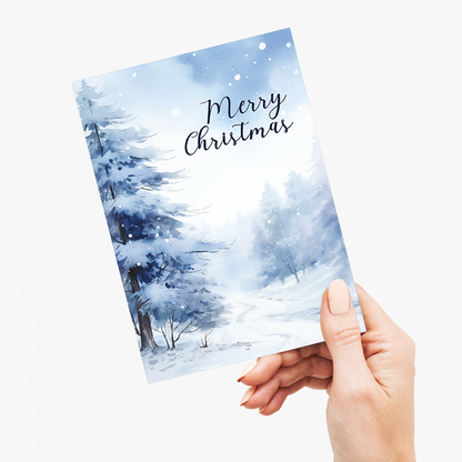 Merry Christmas landscape - Greeting Card