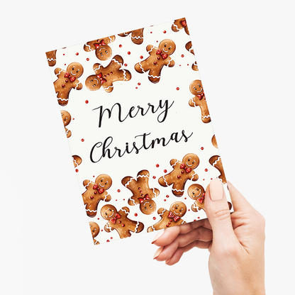 Merry Christmas Gingerbread men - Greeting Card