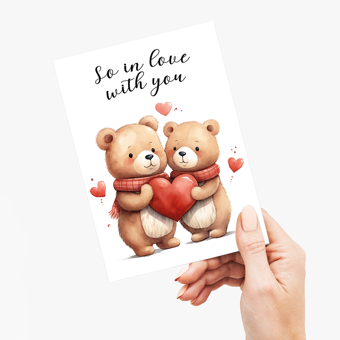 So in love with you teddy bears - Greeting Card