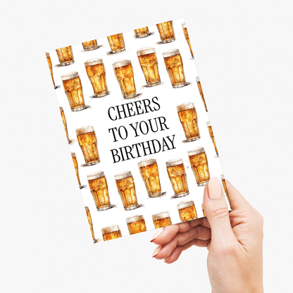 Cheers to your birthday (Beer) - Greeting Card