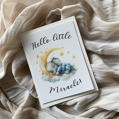 Hello little miracle - Greeting Card