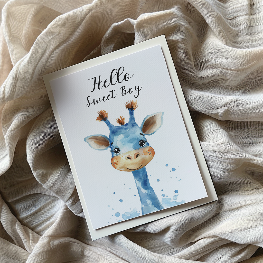 Hello sweet boy - Greeting Card