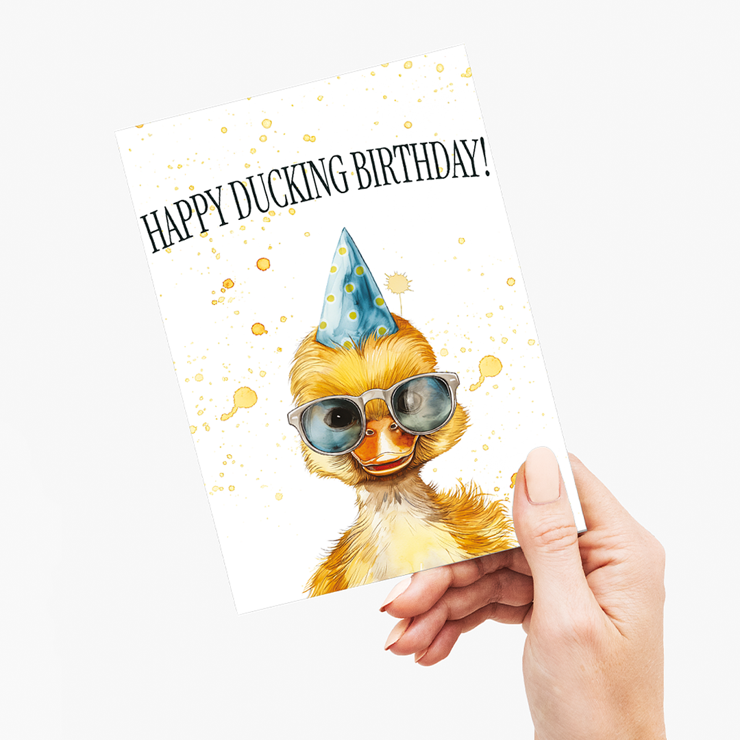 Happy ducking birthday! - Greeting Card