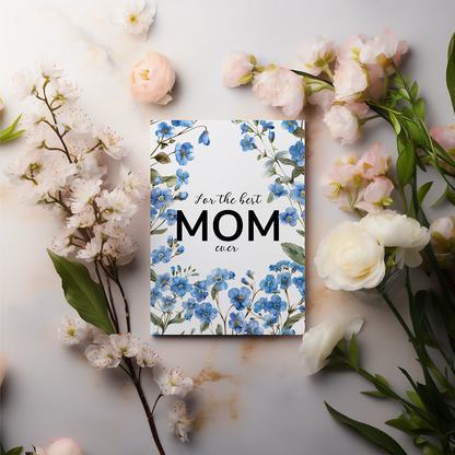 Best mom (forget me not) - Greeting Card
