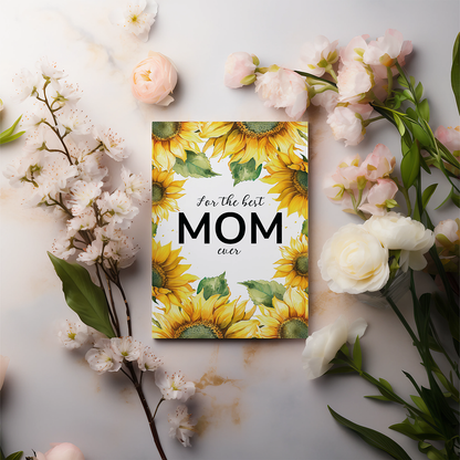 Best mom (sunflower) - Greeting Card