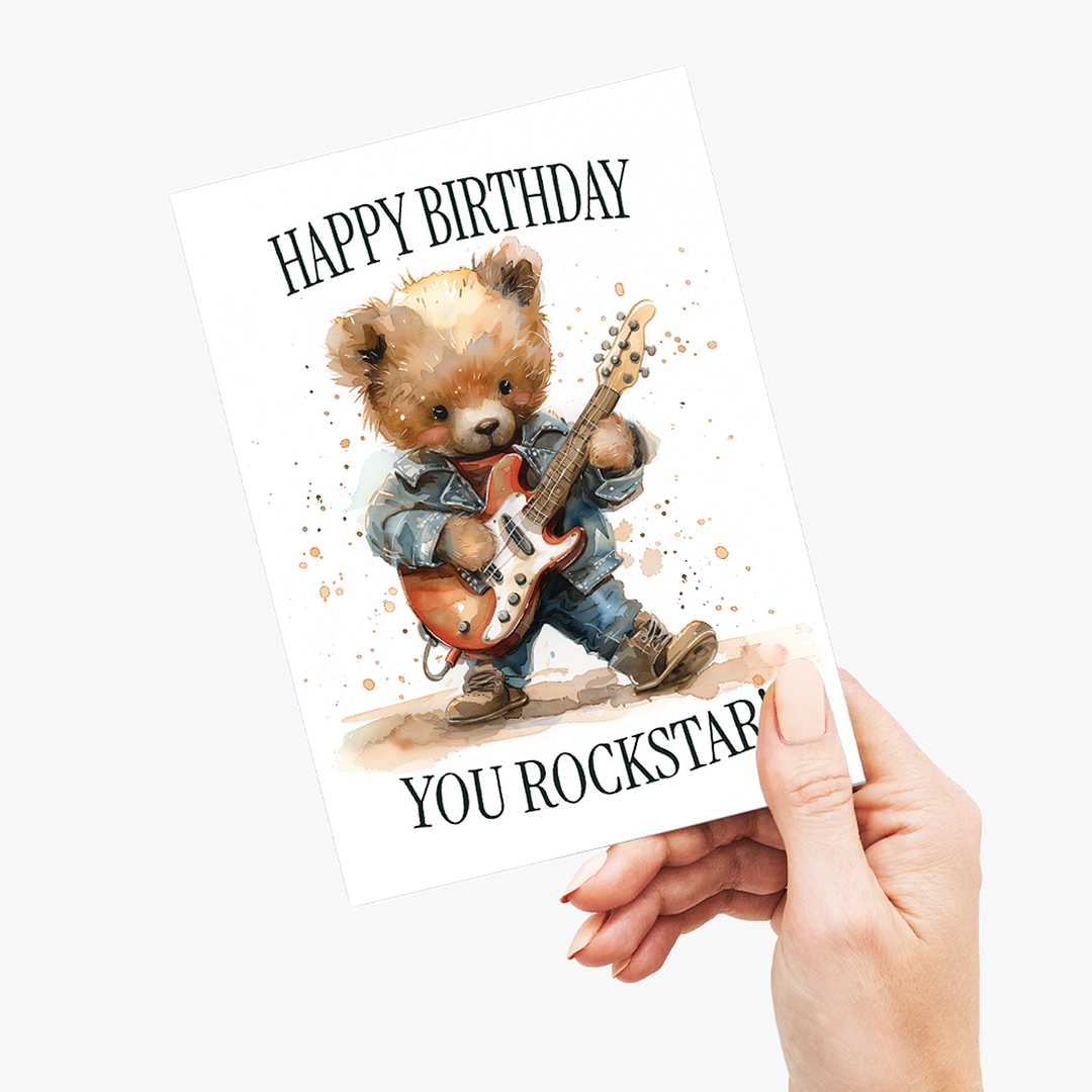 Happy birthday you rockstar - Greeting Card