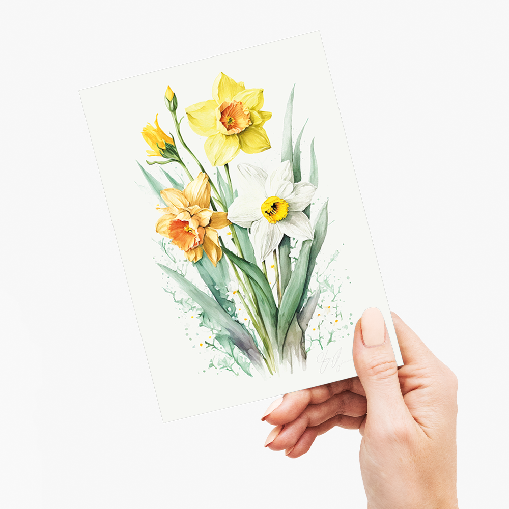 Daffodils I - Wenskaart