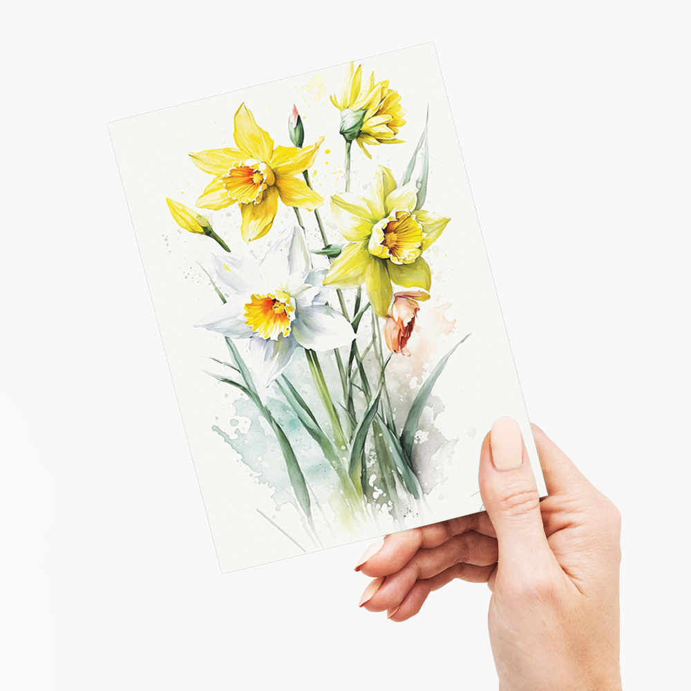 Daffodils IV - Wenskaart